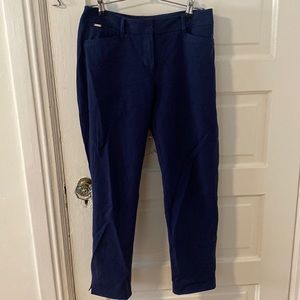 White House Black Market Navy The Slim Ankle Trouser - Size 0